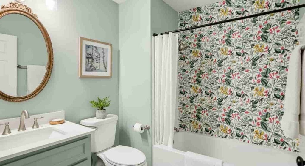 Refresh Walls with Paint or Wallpaper