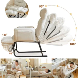 Reclining chair office Computer Chair lie down dual-purpose lazy sofa chair with backrest Leg Rest Computer Chair